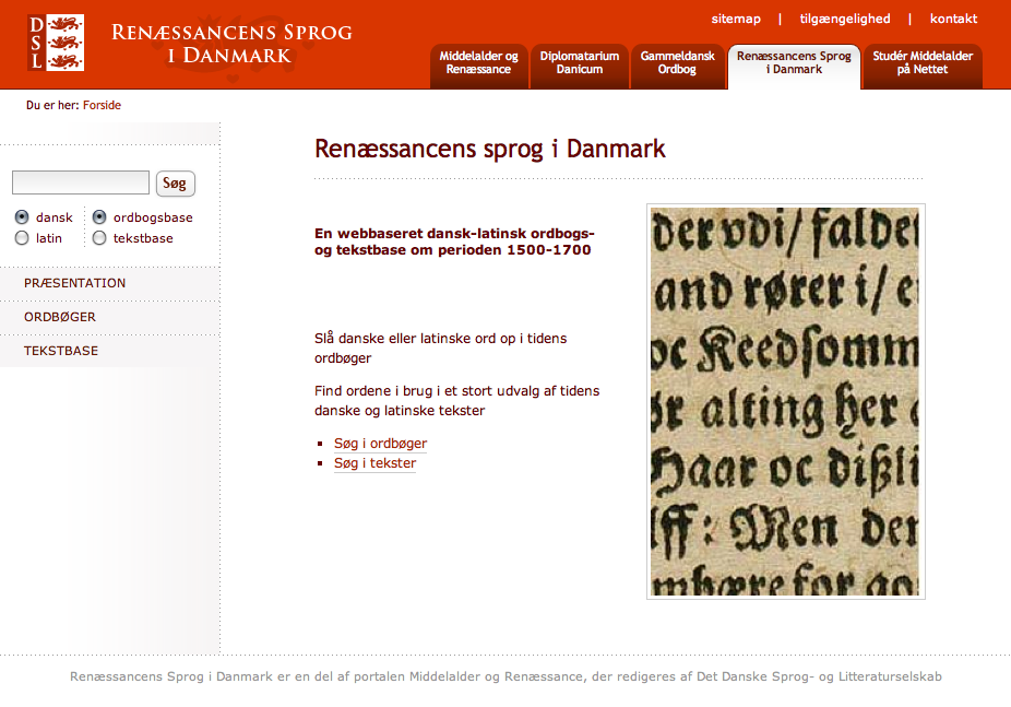 Renæssancens sprog i Danmark