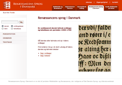 Renæssancens sprog i Danmark