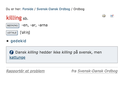 Et gedekid hedder 'killing' og sådan er det (næsten) hele vejen igennem …