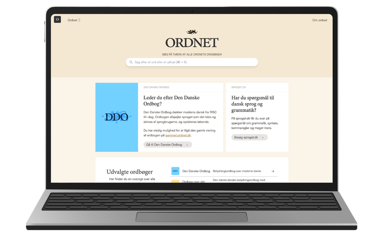 Nyt Ordnet samler 12 ordbøger og 900 års dansk sprog