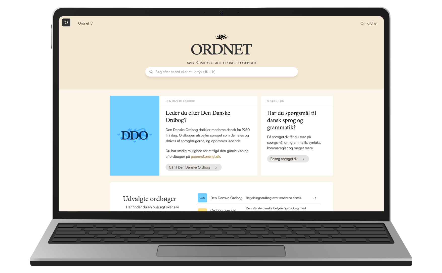 Nyt Ordnet: Forside